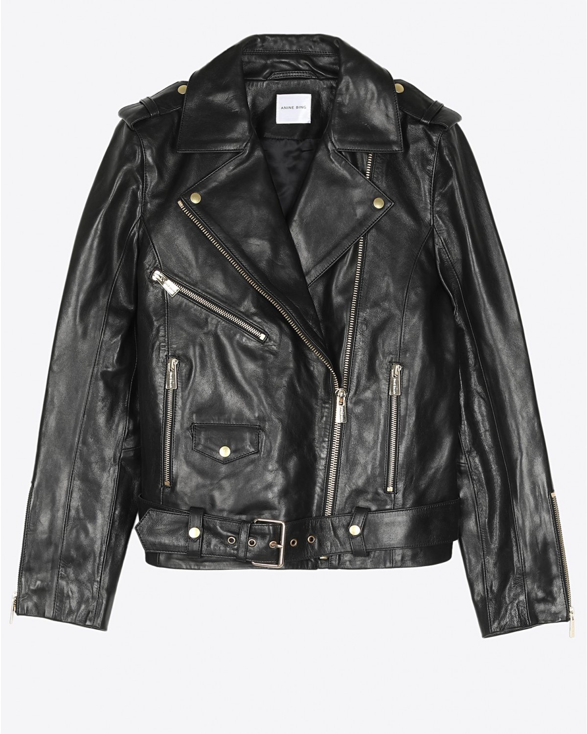 Veste Anine Bing Vintage Leather Jacket - Black