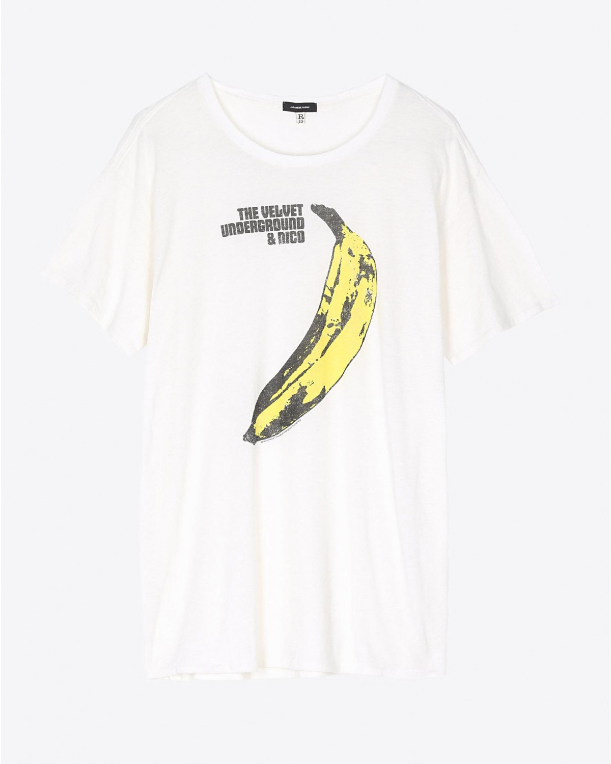 Tee Shirt R13 Denim Collection Velvet Underground Banana Boy T - Ecru
