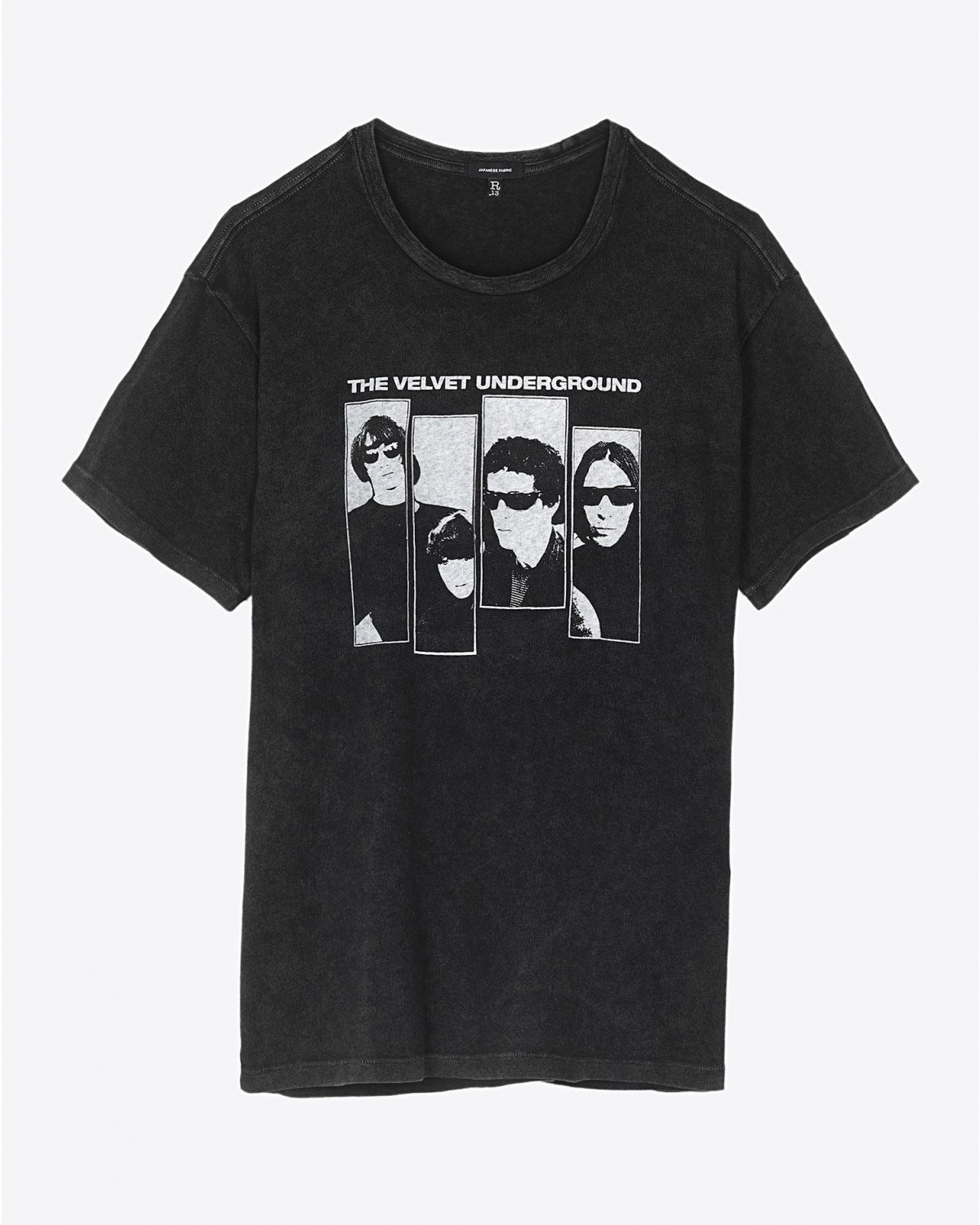 Tee Shirt R13 Denim Collection Velvet Underground Group Shot Boy T - Acid Black
