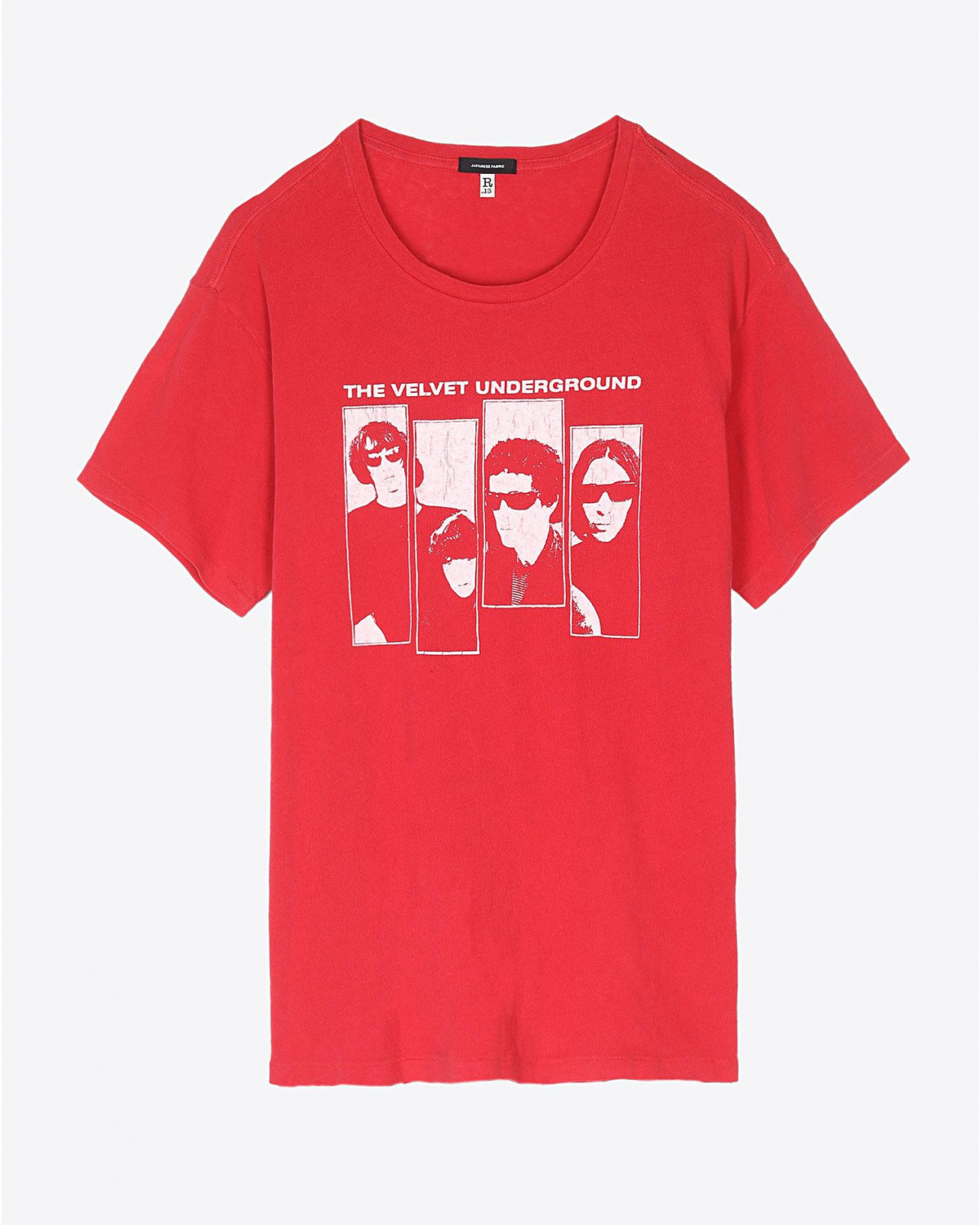 Tee Shirt R13 Denim Collection Velvet Underground Group Shot Boy T - Red
