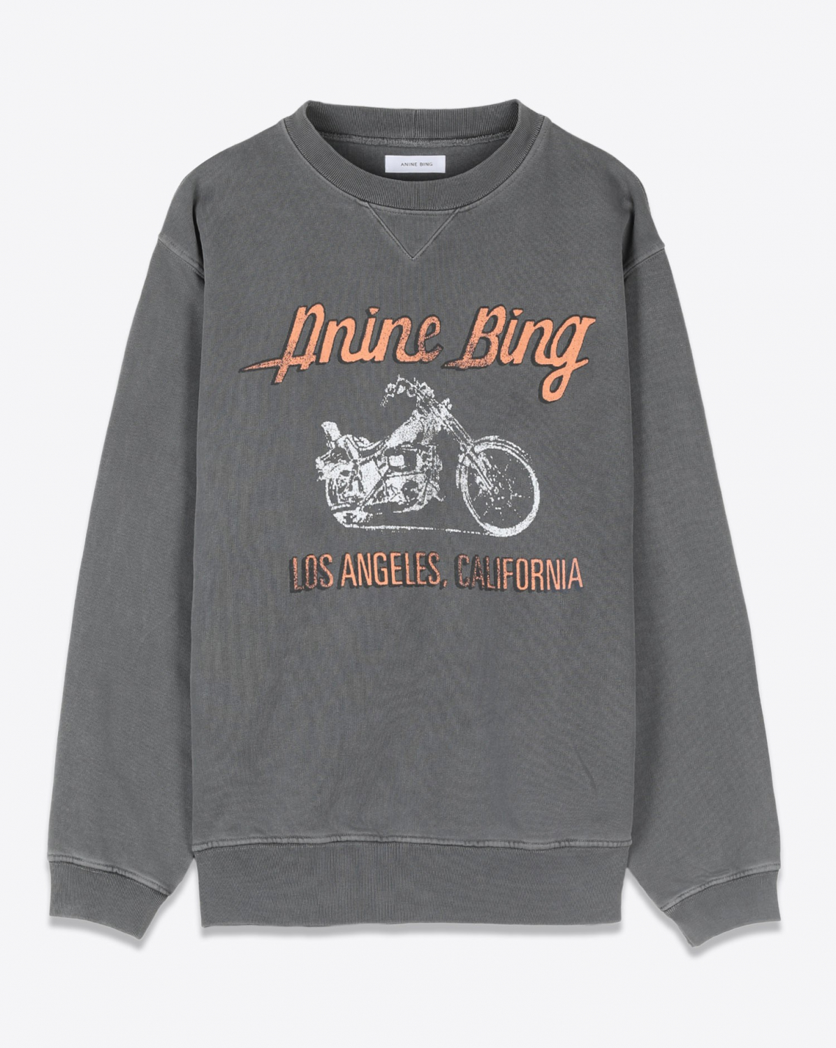 Sweats Anine Bing Ramona Sweatshirt Motorcycle - Charcoal