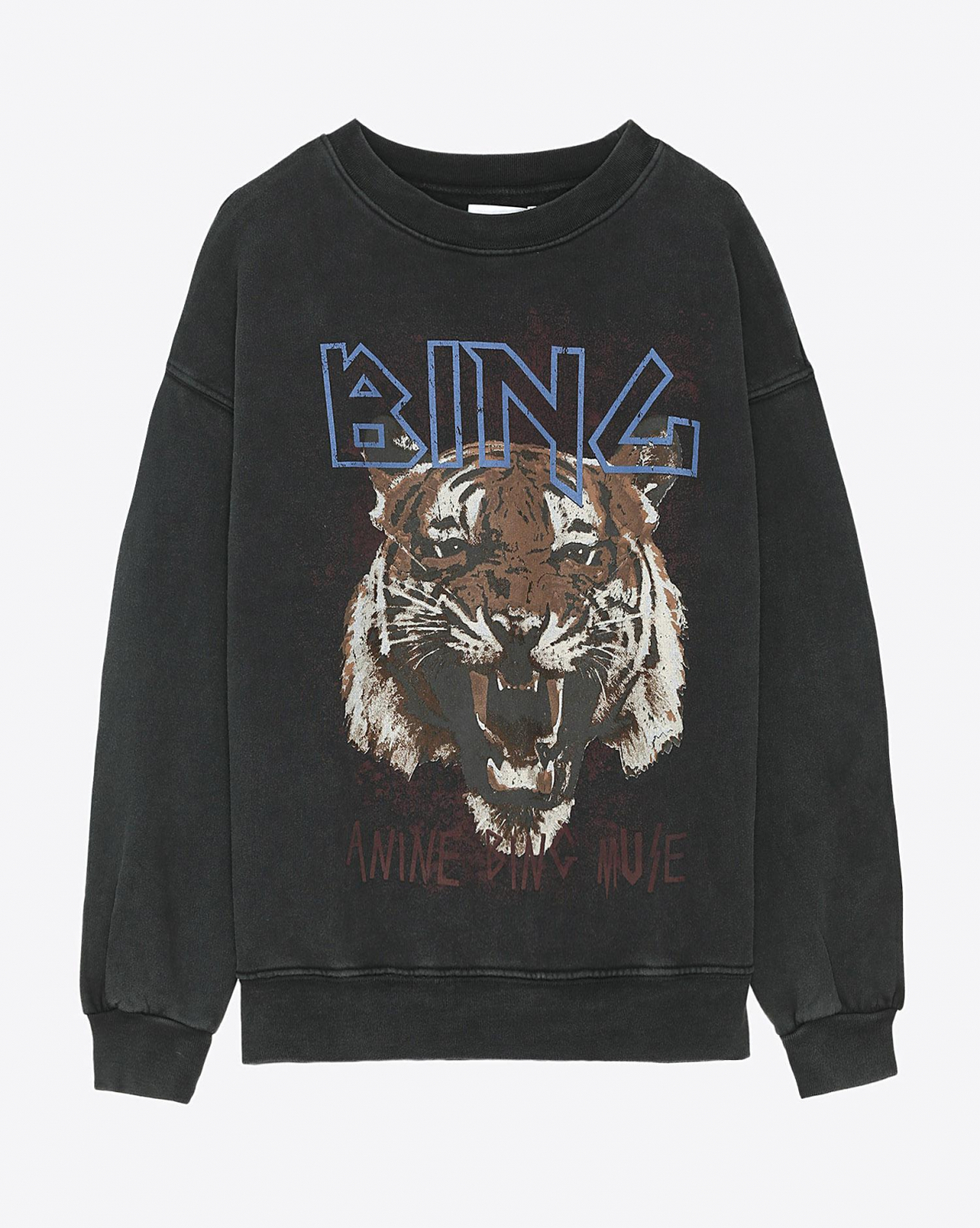Sweats Anine Bing Permanent Tiger Sweatshirt - Black
