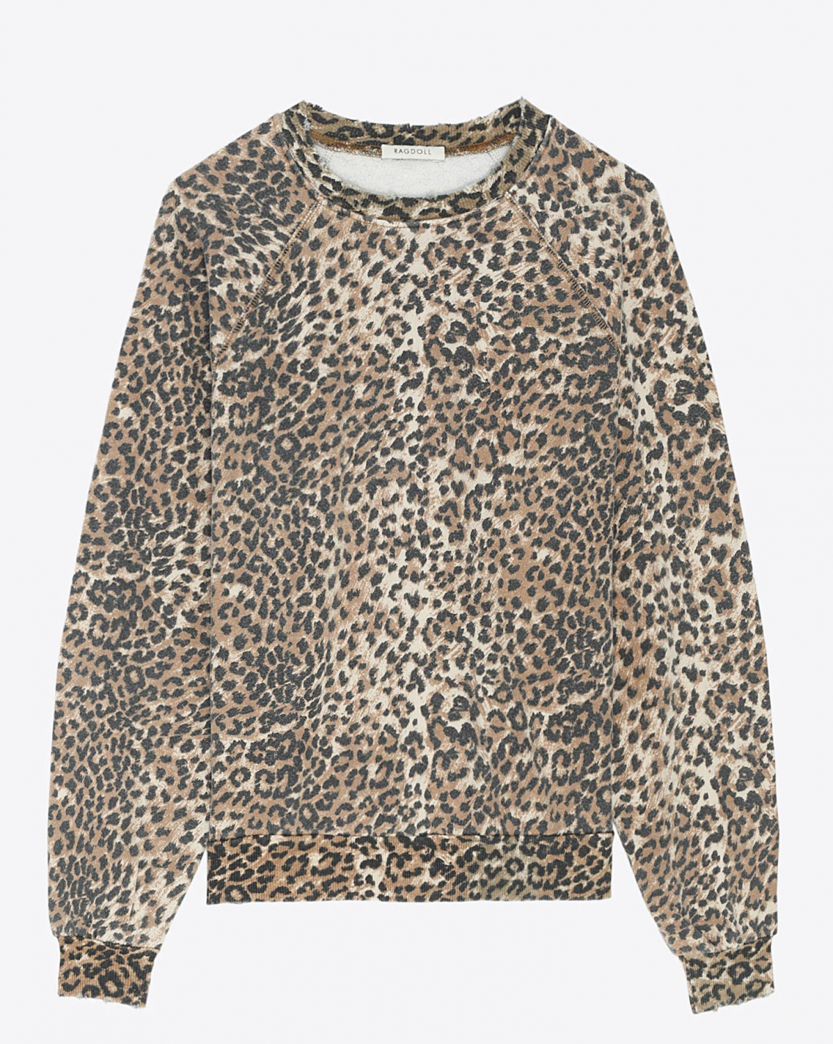 Sweats Ragdoll LA Oversized Sweatshirt - Brown Leopard