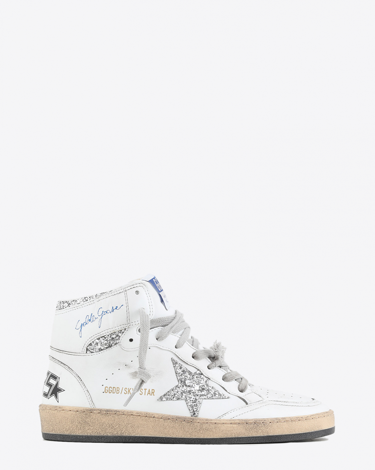 Sneakers Golden Goose Woman Permanent Sky Star - White Silver 80185