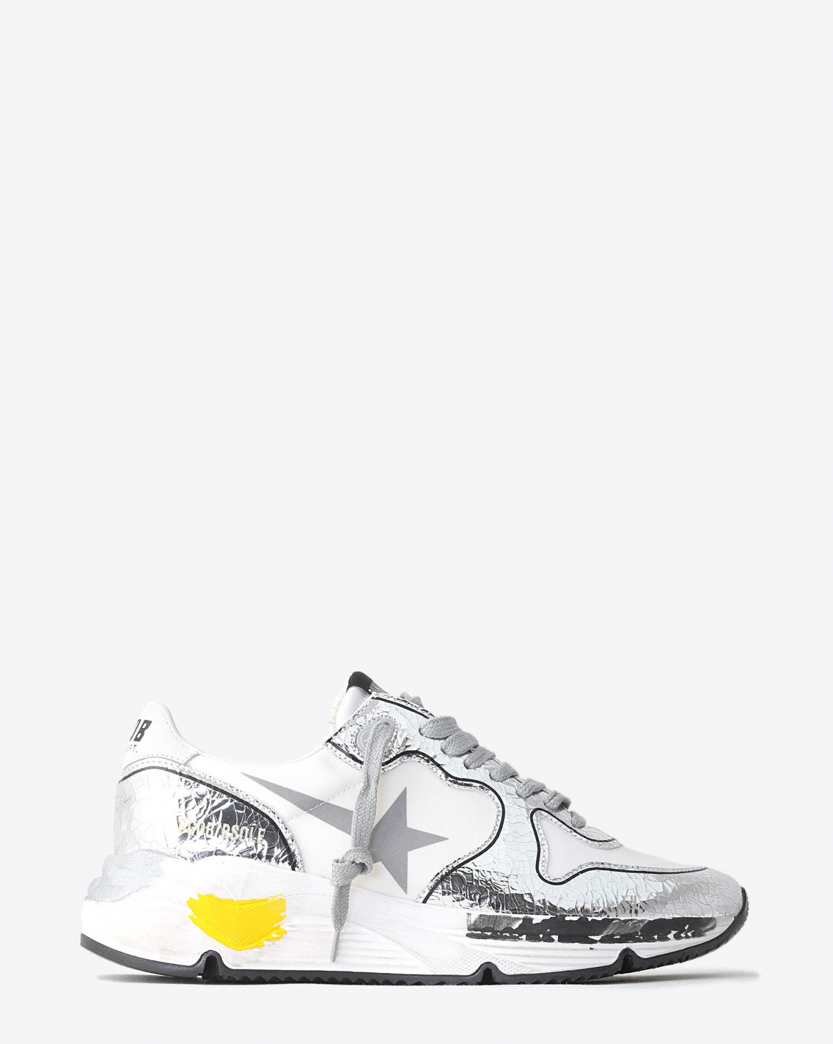 Sneakers Golden Goose Woman Collection Sneakers Running Sole - White - Silver Crack