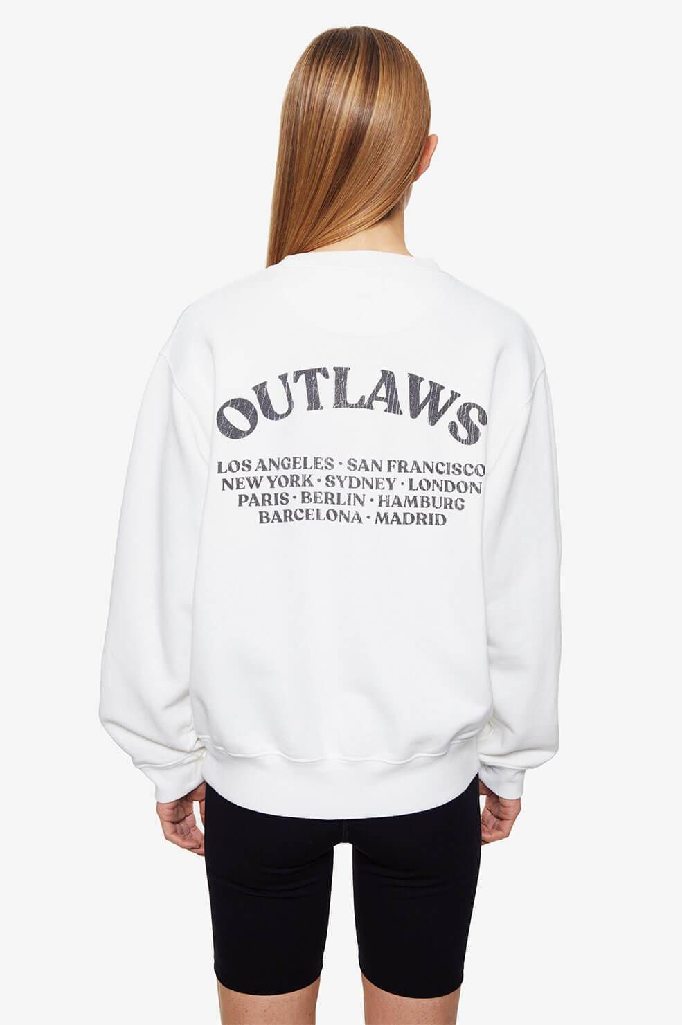 Sweats Anine Bing Ramona Sweatshirt Outlaw - White