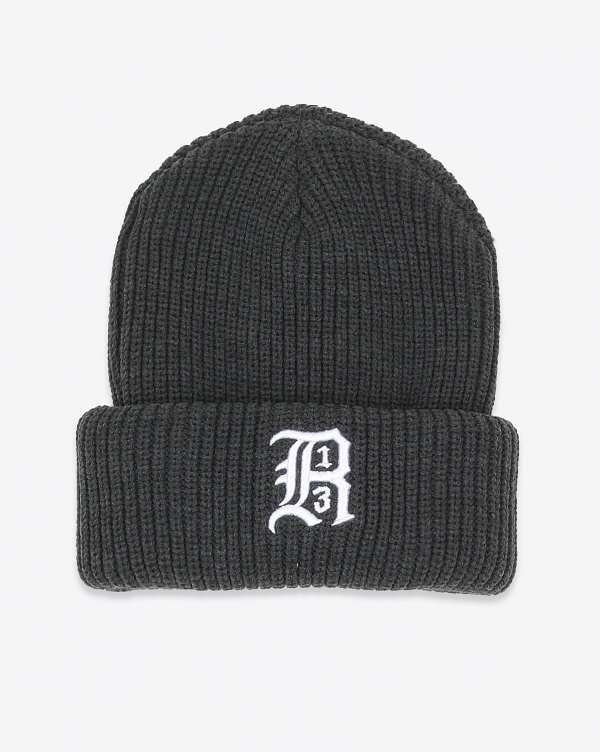 Bonnets R13 Denim Collection Beanie W/Embroidery - Heather Grey