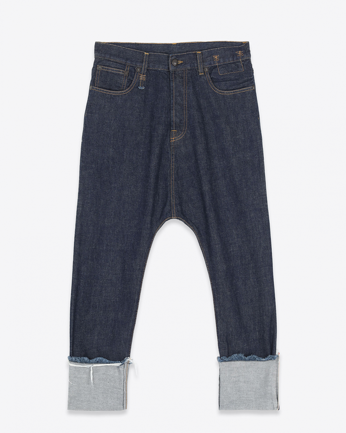 Jeans R13 Denim Collection Tailored Drop W/Cuff - Indigo Rinse