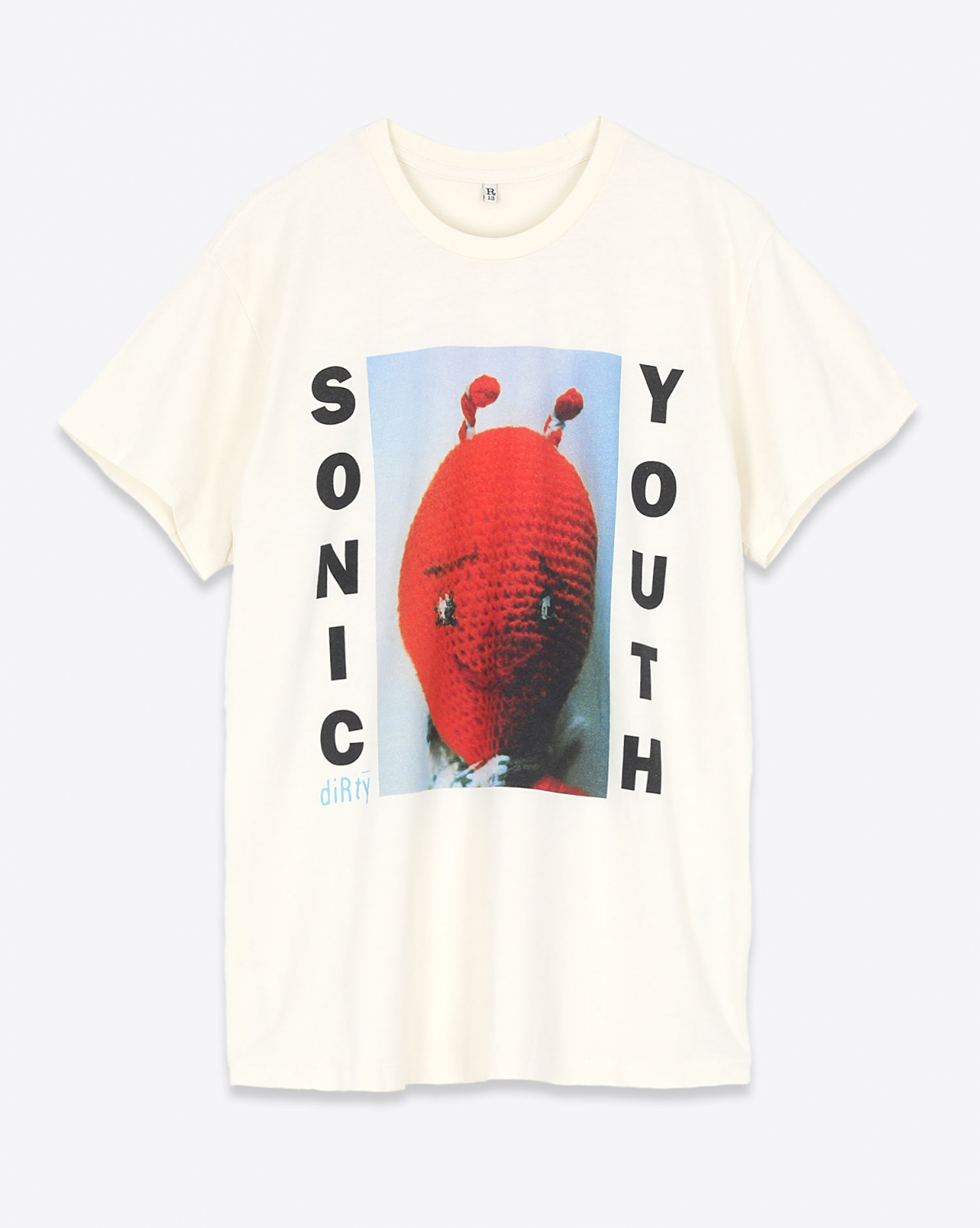 Tee Shirt R13 Denim Collection Sonic Youth Dirty Boy T - Ecru
