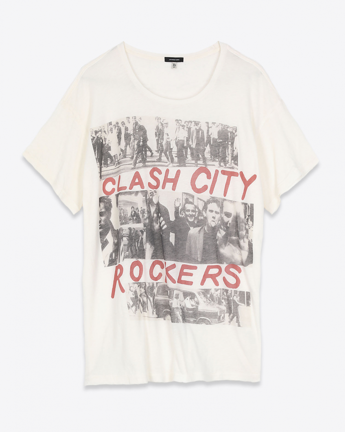 Tee Shirt R13 Denim Pré Collection Clash City Boy T - Dirty White