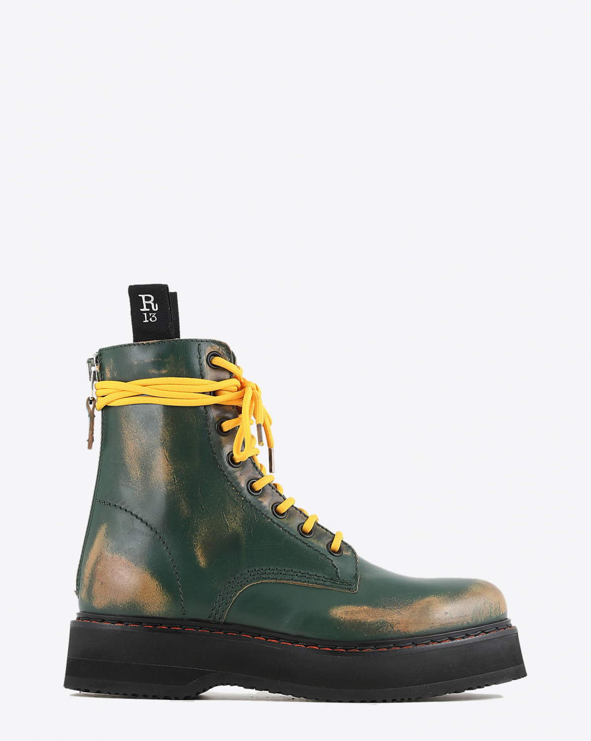 Boots R13 Denim Collection Single Stack Boot - Hunter Green Remove