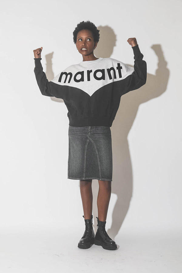 Isabel Marant Etoile Sweatshirt HOUSTON - Faded Black