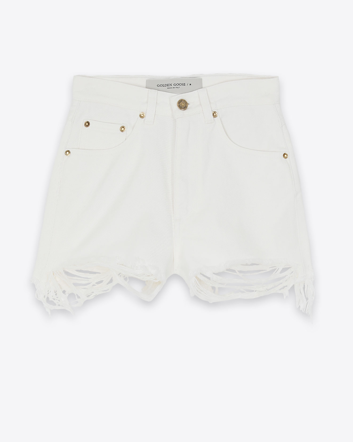 Golden Goose Vêtements Collection W'S Denim Shorts – Off White 10190