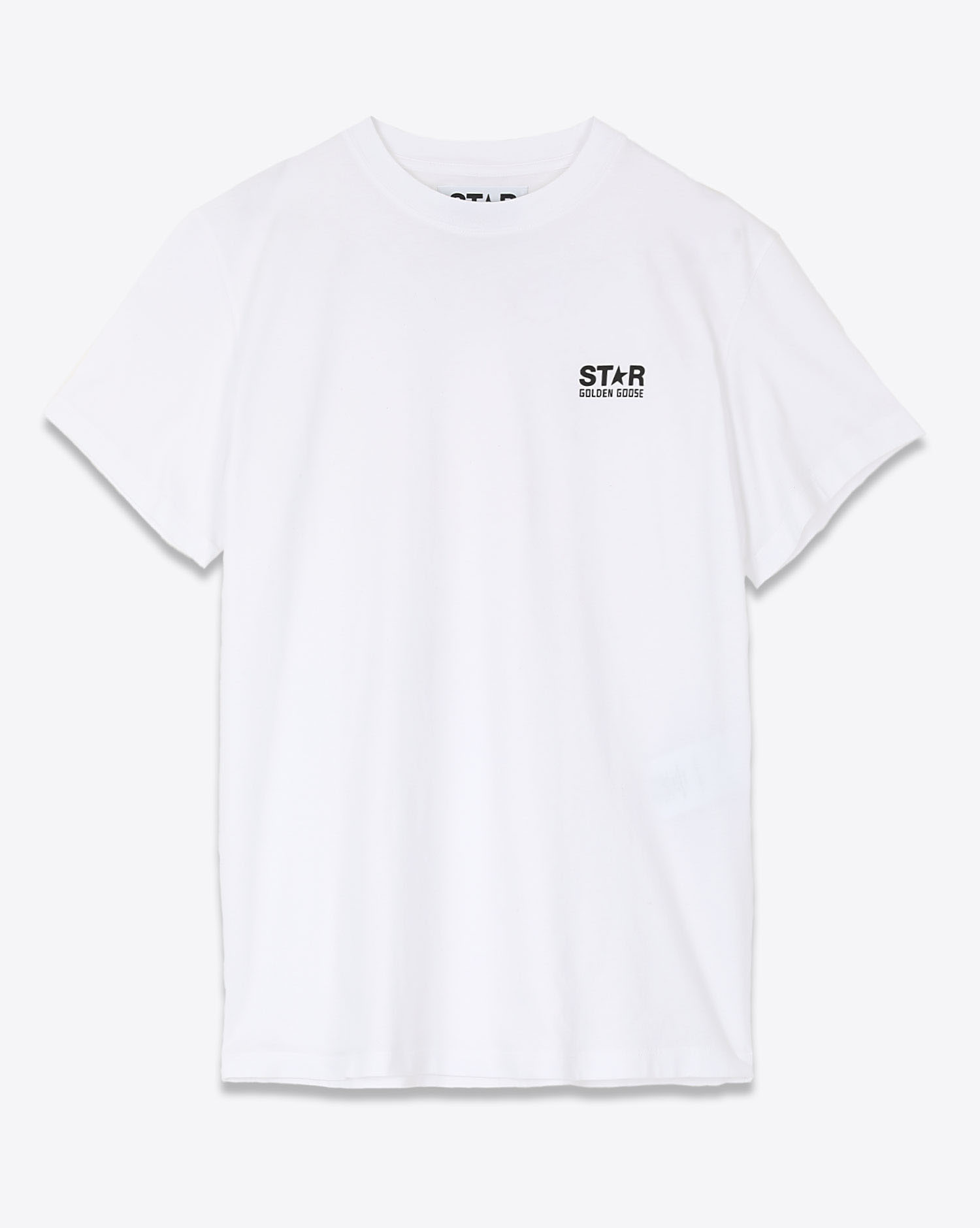 Golden Goose Vêtements Tee-Shirt Logo Star – Blanc Noir 10364