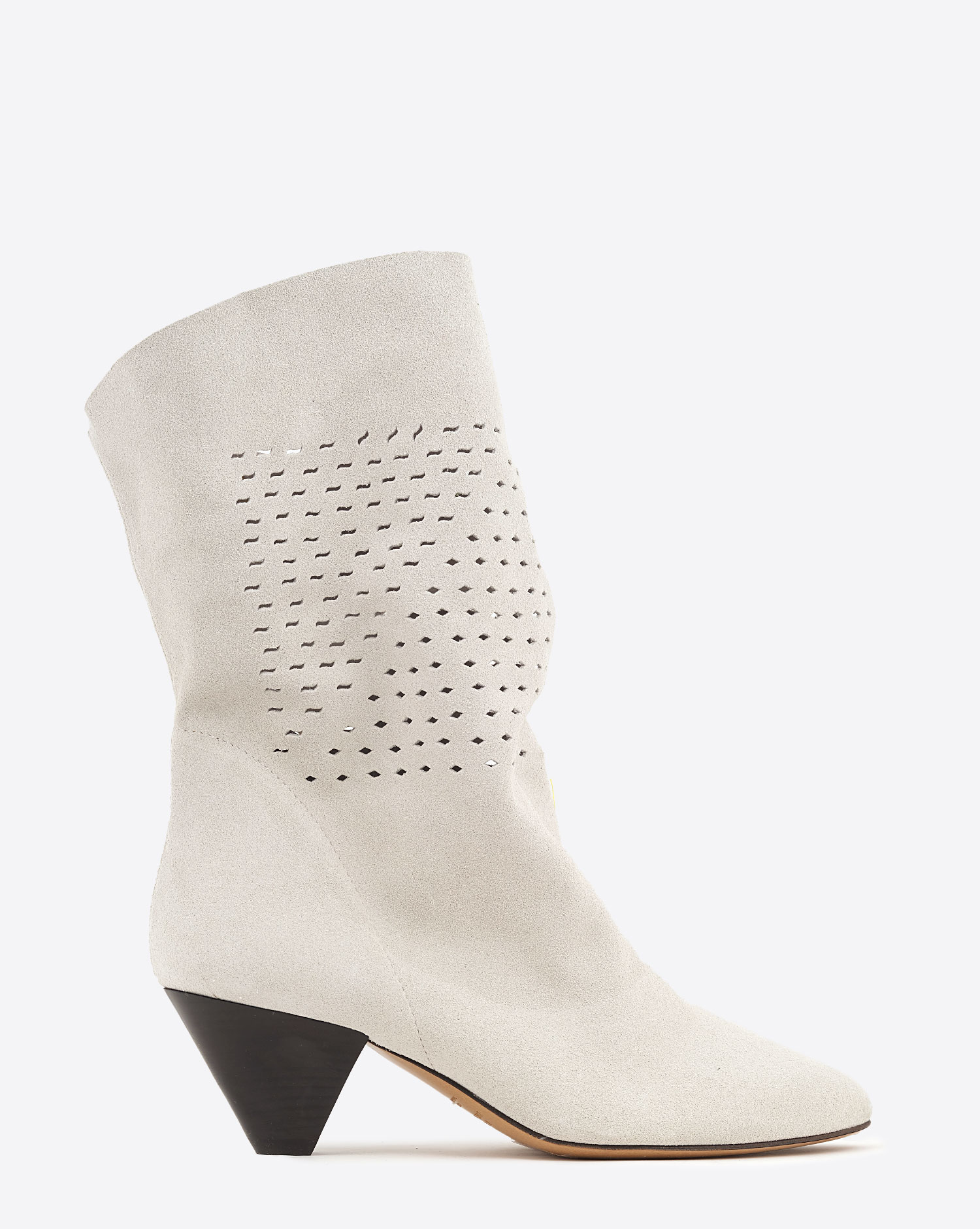 Isabel Marant Chaussures Boots Reachi Perforées – Craie