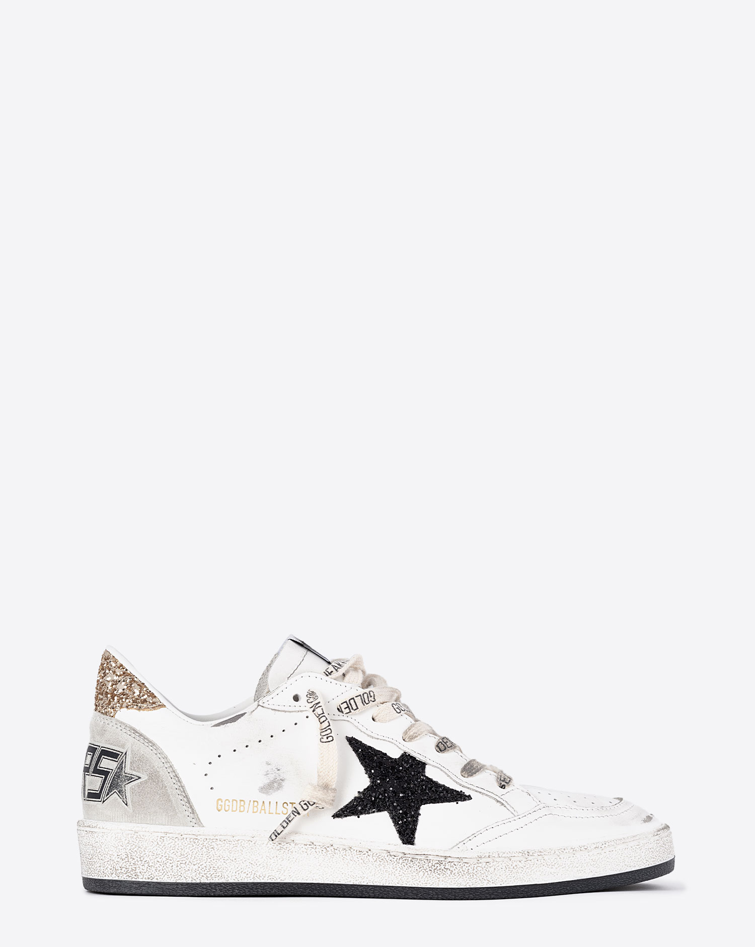 Golden Goose Femme Sneakers Ball Star – Blanc Noir Or 10750