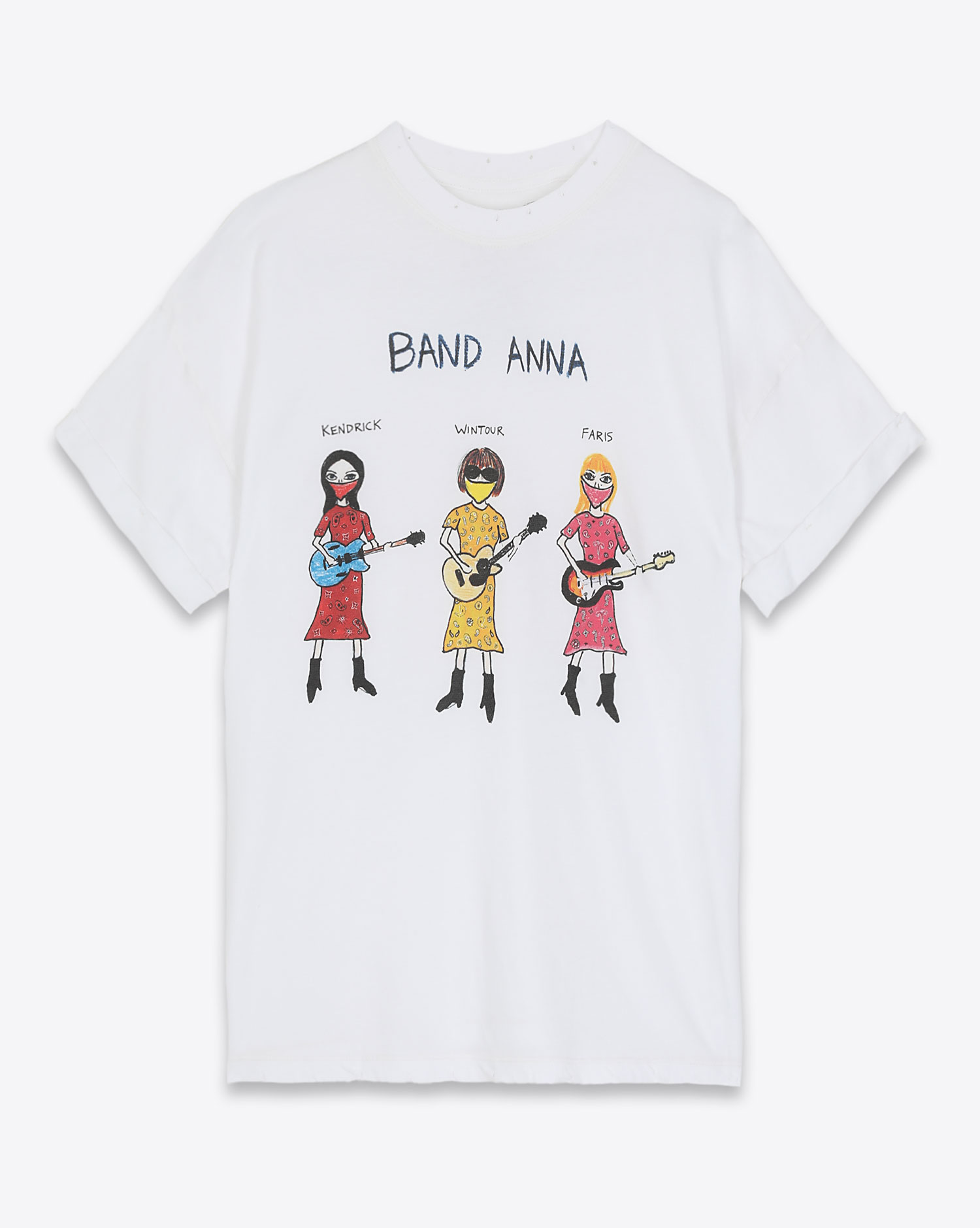 Unfortunate Portrait Tee-Shirt Band Anna – Blanc