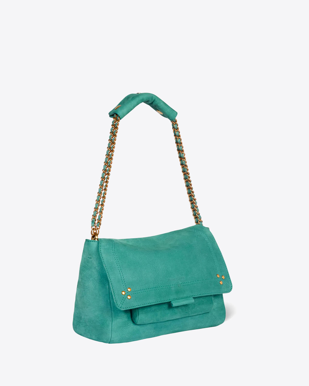 Jérôme Dreyfuss Sac Lulu M – Cuir Imprimé Croco Agave