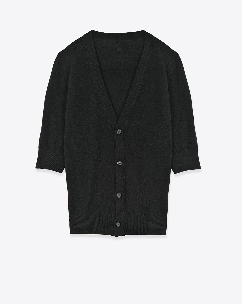 R13 Cardigan Elbow Sleeve – Noir