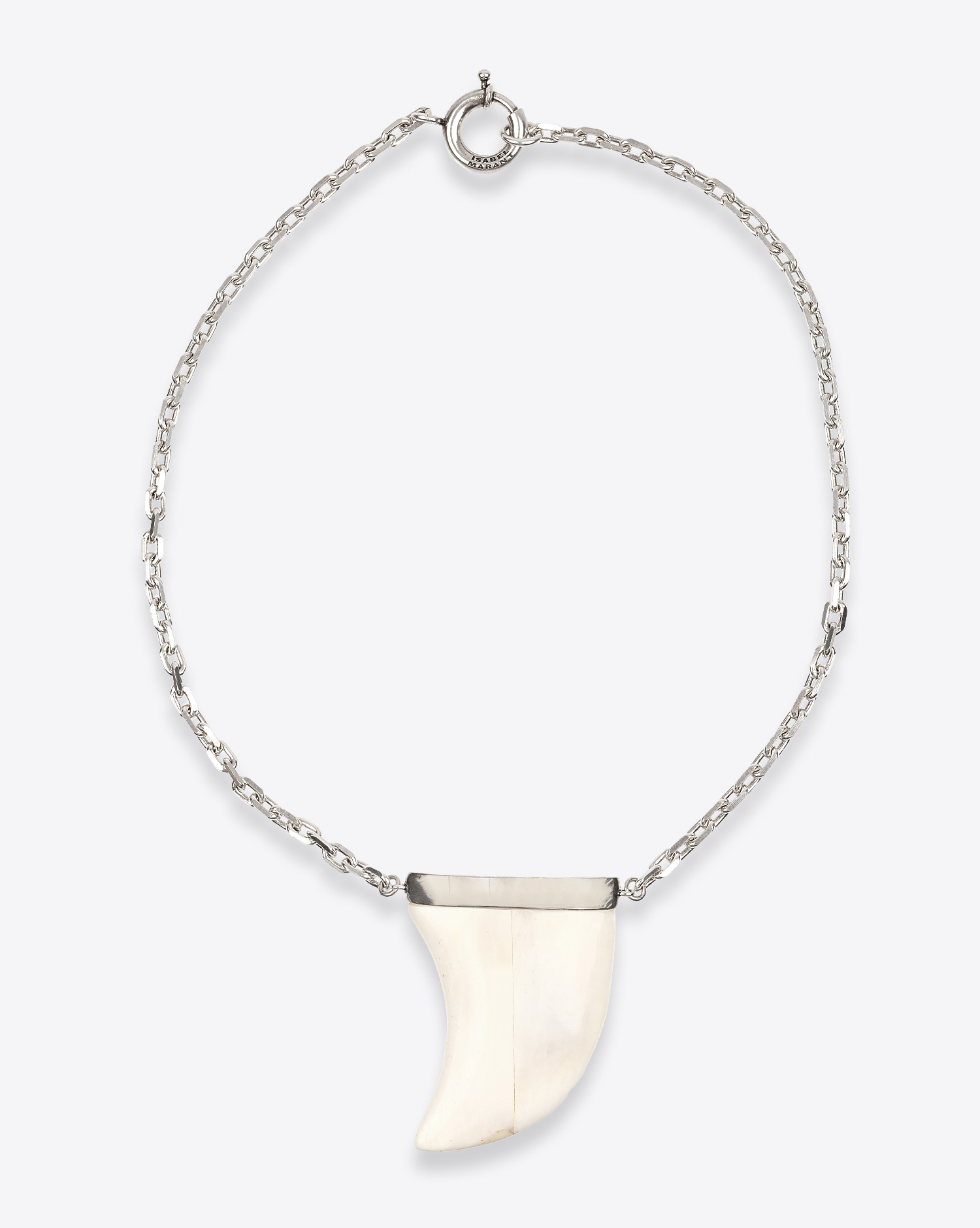 Isabel Marant Collier Ellen – Os et Métal Argenté