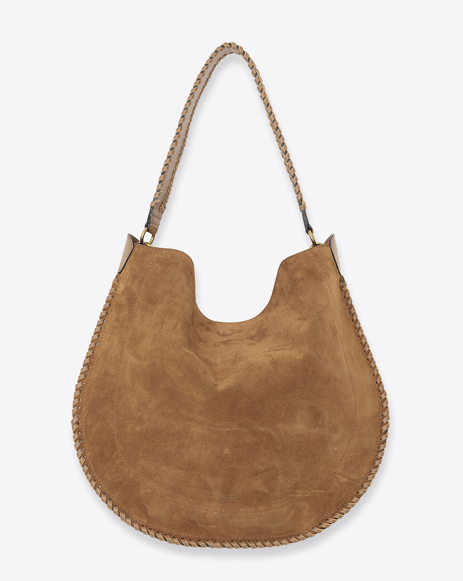 Isabel Marant Sac Oskan Hobo Soft – Suédé Cognac Tressé