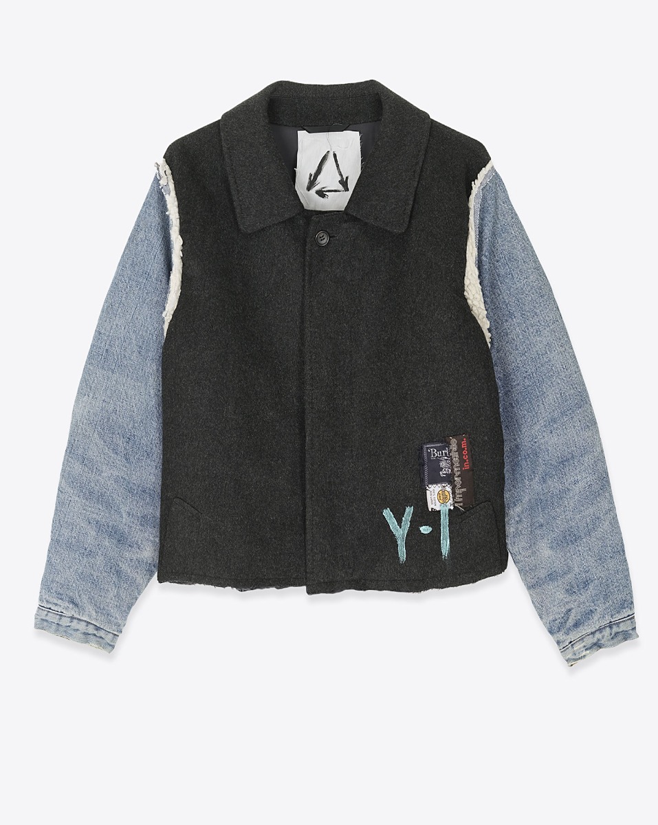 Yekaterina Ivankova Veste Courte Upcycling – Hardrock Anthracite