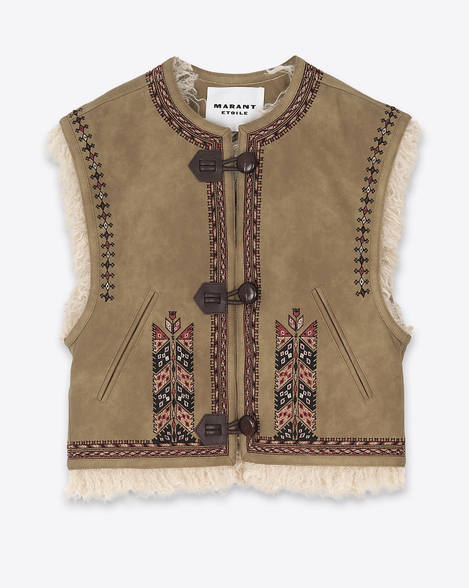 Isabel Marant Etoile Gilet Clemencia – Taupe