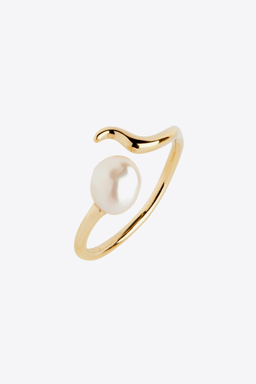 Maria Black Bague Moonshine – Plaqué Or et Perle