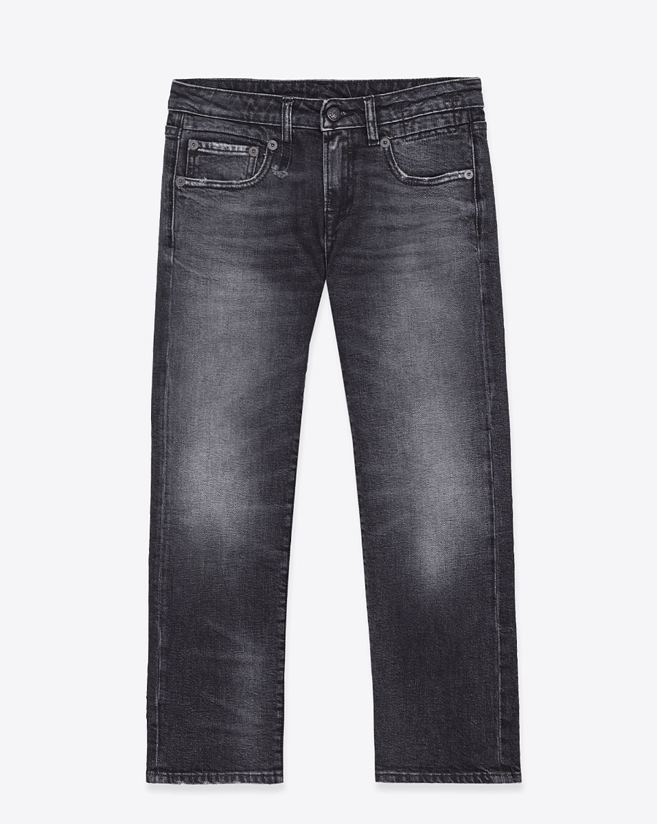 R13 Jean Boy Straight – Essex Noir Stretch
