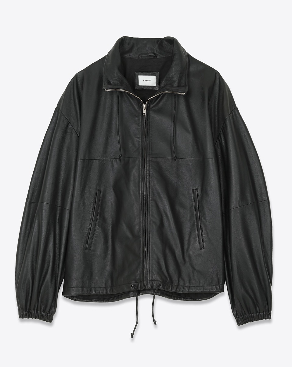 Haikure Blouson Jordan en Cuir Nappa – Noir