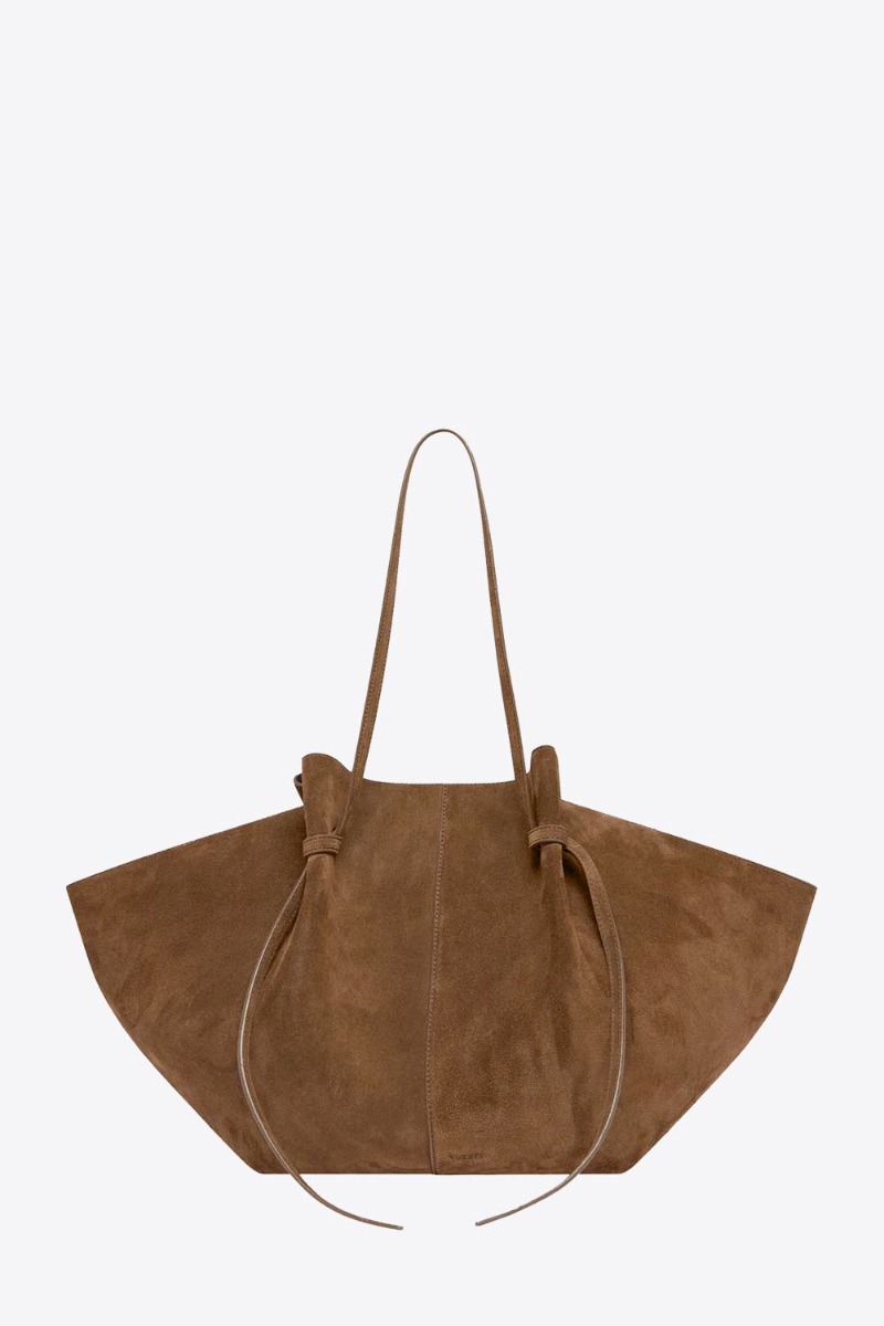 Yuzefi Sac Mochi Large – Cuir Suédé Cognac