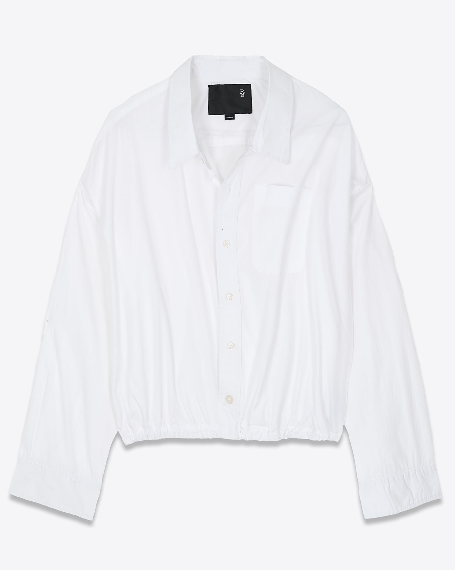 R13 Denim R13 Chemise Crossover Bubble – Blanc