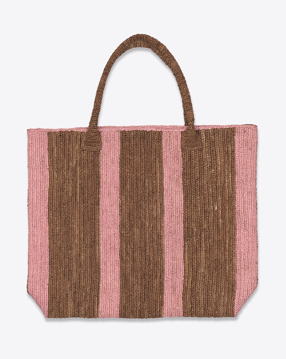 Gabriele Frantzen Sac Cabas Raffia Weekender – Sugar Rose
