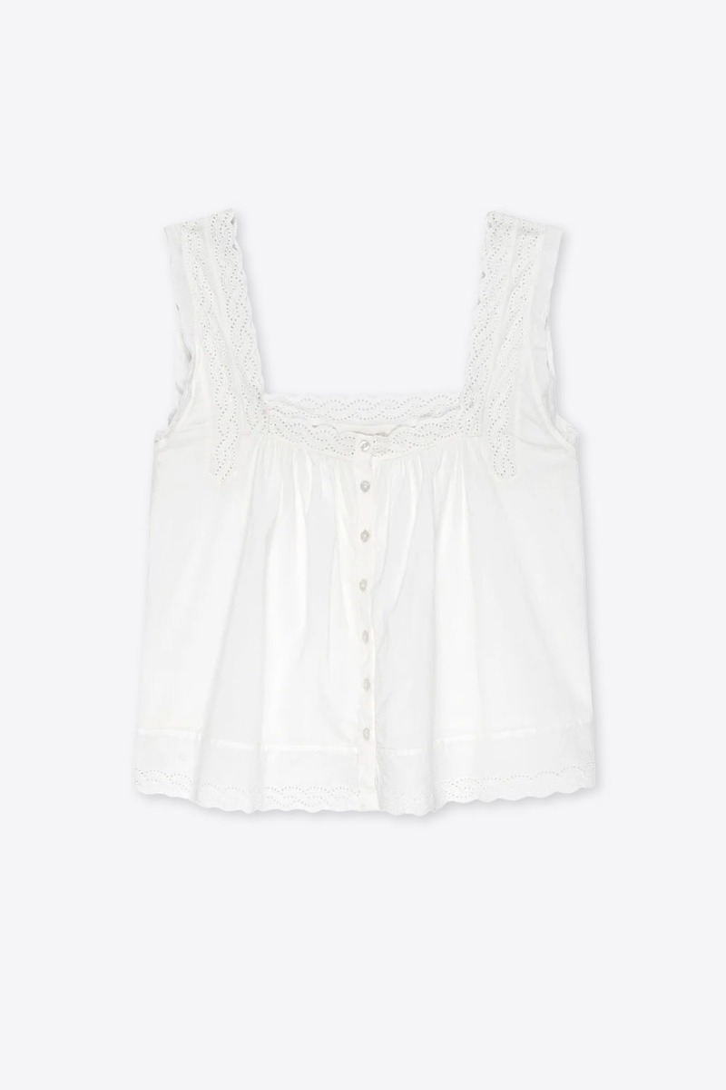 The Great Top Eyelet – Blanc